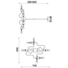 ACA ACA Lighting Vintage závěsné svítidlo EG166596PB