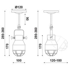 ACA ACA Lighting Spot nástěnné a stropní svítidlo EG169901CW