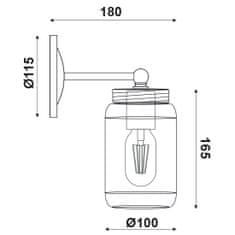 ACA ACA Lighting Vintage nástěnné svítidlo EG166601W