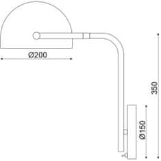 ACA ACA Lighting Vintage nástěnné svítidlo ML306061W