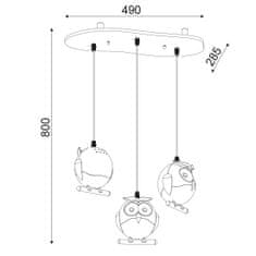 ACA ACA Lighting Dětské závěsné svítidlo ZN160203PBL