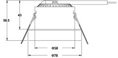 Light Impressions Light Impressions Deko-Light stropní vestavné svítidlo COB 68 akryl 24V DC 8,00 W 2400-6500 K 590 lm 565247