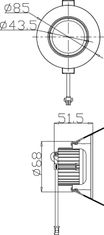 Light Impressions Light Impressions Deko-Light stropní vestavné svítidlo COB-68-24V-2700K-kulaté 24V DC 8,50 W 2700 K 630 lm bílá 565304