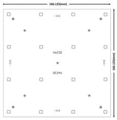Light Impressions Light Impressions KapegoLED modulární systém Modular Panel II 4x4 24V DC 5,50 W 109 lm 166 mm 848008