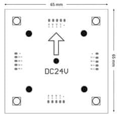 Light Impressions Light Impressions KapegoLED modulární systém Modular Panel II 2x2 RGB plus 3000K 24V DC 1,80 W 3000 K 50 lm 65 mm 848016