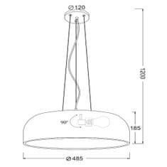 ACA ACA Lighting Avantgarde závěsné svítidlo OD5390MW