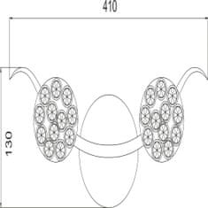 ACA ACA Lighting Crystal nástěnné svítidlo AD20120032B