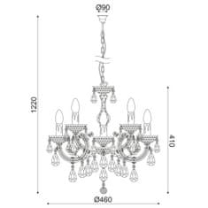 ACA ACA Lighting Acryl závěsné svítidlo SF3505PSM