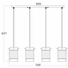 ACA ACA Lighting Style závěsné svítidlo FW50674