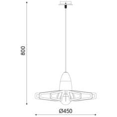 ACA ACA Lighting Style závěsné svítidlo ZM170051P