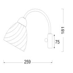 ACA ACA Lighting Prim nástěnné svítidlo DLX7391W