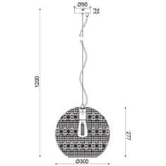 ACA ACA Lighting Prim závěsné svítidlo GN799301PB