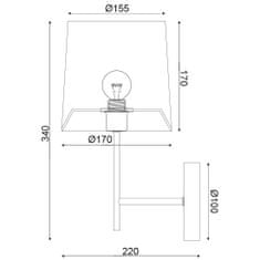 ACA ACA Lighting Prim nástěnné svítidlo ML307211WB