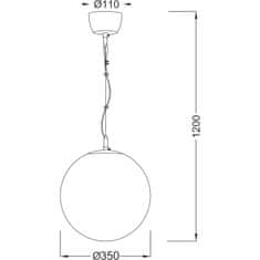 ACA ACA Lighting Prim závěsné svítidlo V2010C350