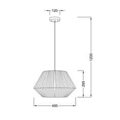 ACA ACA Lighting Prim závěsné svítidlo V36320