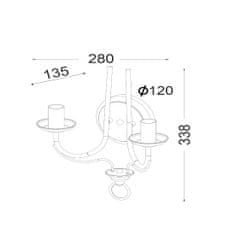 ACA ACA Lighting Elegant nástěnné svítidlo DLA0432W