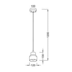 ACA ACA Lighting Vintage závěsné svítidlo V35163BW