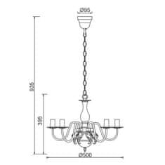 ACA ACA Lighting Elegant závěsné svítidlo DLA12005P