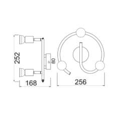 ACA ACA Lighting Spot stropní svítidlo MC634SL3G