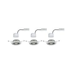 Paulmann PAULMANN Vestavné svítidlo LED Base kruhové 3x5W kov kartáčovaný nastavitelné 3-krokové-stmívatelné 934.25 P 93425 93425