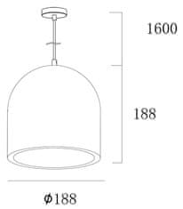 Light Impressions Light Impressions Deko-Light závěsné svítidlo Concreto I 220-240V AC/50-60Hz E27 1x max. 25,00 W šedá 342128