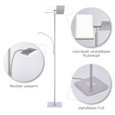 PAUL NEUHAUS LEUCHTEN DIRECT LED stojací svítidlo, stmívatelné, Smart Home, RGB plus W RGB plus 3000-5000K MEDION LD 11925-55