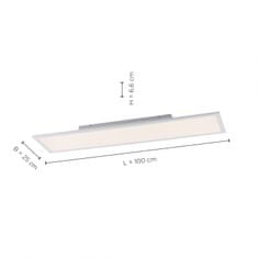 PAUL NEUHAUS LEUCHTEN DIRECT LED stropní svítidlo, panel, bílé, 100x25cm 4000K LD 14473-16