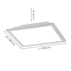 PAUL NEUHAUS LEUCHTEN DIRECT LED stropní svítidlo, panel, hranaté, 30x30cm 2700-5000K LD 14754-21