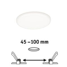 Paulmann PAULMANN LED vestavné svítidlo Veluna VariFit IP44 kruhové 125 8,5W 4.000K satén 923.91 92391