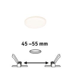 Paulmann PAULMANN LED vestavné svítidlo Veluna VariFit IP44 kruhové 75 4,5W 3.000K satén 923.87 92387