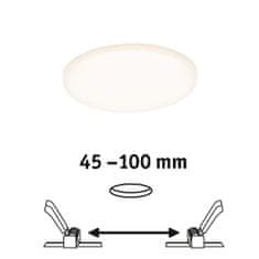 Paulmann PAULMANN LED vestavné svítidlo Veluna VariFit IP44 kruhové 125 8,5W 3.000K satén 923.88 92388