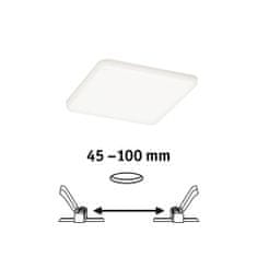 Paulmann PAULMANN LED vestavné svítidlo Veluna VariFit IP44 hranaté 125x125mm 8,5W 4.000K satén 923.97 92397