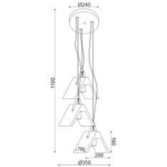 ACA ACA Lighting Decor závěsné svítidlo DCR171193PR