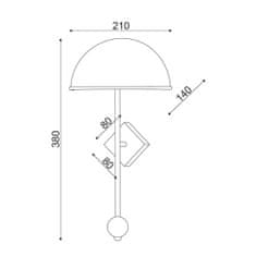 ACA ACA Lighting Decor nástěnné svítidlo DCR171181W