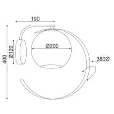 ACA ACA Lighting Decor nástěnné svítidlo DCR17501W