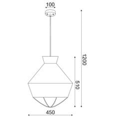 ACA ACA Lighting Decor závěsné svítidlo V371963PB