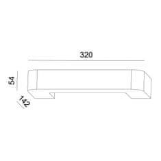 ACA ACA Lighting Gypsum nástěnné sádrové svítidlo G85191W