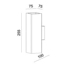 ACA ACA Lighting Gypsum nástěnné sádrové svítidlo G85102W