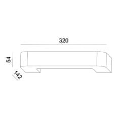 ACA ACA Lighting betonové nástěnné svítidlo GC85191W