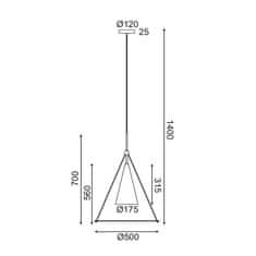 ACA ACA Lighting Avantgarde závěsné svítidlo HM281P50WB