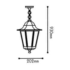 ACA ACA Lighting Garden lantern venkovní závěsné svítidlo HI6025W