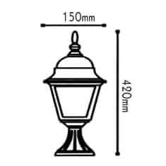 ACA ACA Lighting Garden lantern venkovní sloupové svítidlo HI6044V