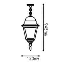 ACA ACA Lighting Garden lantern venkovní závěsné svítidlo HI6045R