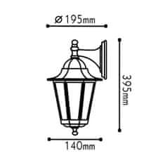 ACA ACA Lighting Garden lantern venkovní nástěnné svítidlo HI6172B