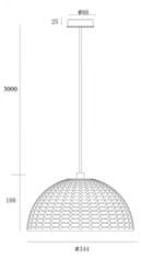 Light Impressions VÝPRODEJ VZORKU Deko-Light závěsné svítidlo Basket II 220-240V AC/50-60Hz E27 1x max. 40,00 W bílá 342143