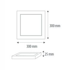 Mlight Mlight vestavné a přisazené svítidlo DOWNLIGHT RAINBOW hranaté bílá 18W/25W IP44 stmívatelné 3000K/4000K/6000K