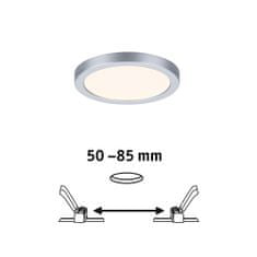 Paulmann PAULMANN LED vestavné svítidlo Areo VariFit IP44 kruhové 118 6,5W 3.000K matný chrom 930.33 93033