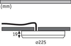 Paulmann PAULMANN LED vestavné svítidlo Cover-it kruhové 225mm, 16,5W 4000K bílá mat Panel pro vestavnou i přisazenou montáž 953.89 95389
