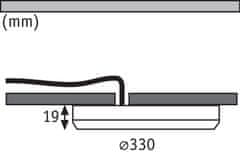 Paulmann PAULMANN LED vestavné svítidlo Cover-it kruhové 330mm, 22W 4000K bílá mat Panel pro vestavnou i přisazenou montáž 953.90 95390