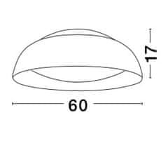 Nova Luce Nova Luce Designové LED svítidlo Landon v černo měděném tónu - pr. 600 x 170 x 1570 mm, 40 W, včetně závěsu, černo-měděná NV 86009